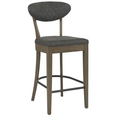 Bohemia Fumed Oak Dark Grey Bar Stool